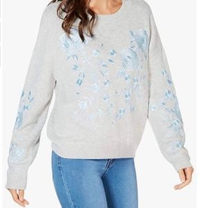 INC Wool Embroidered Crewneck Sweater
